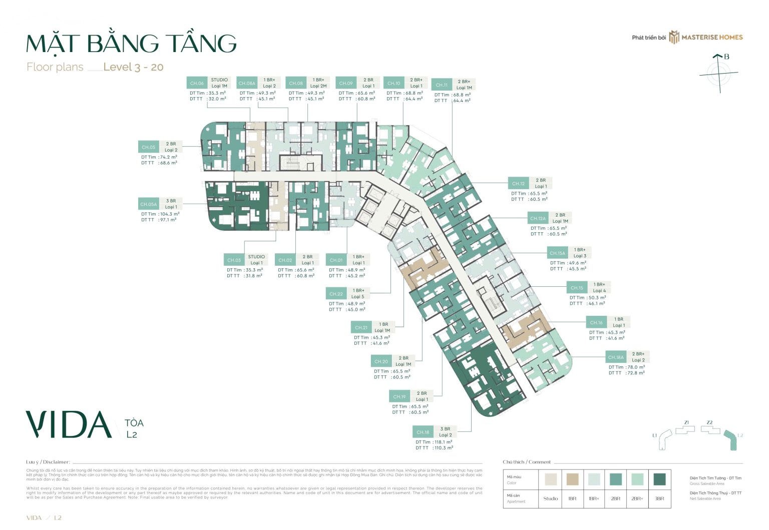 Vida (L2) Chung Cư Lumiere Spring Bay